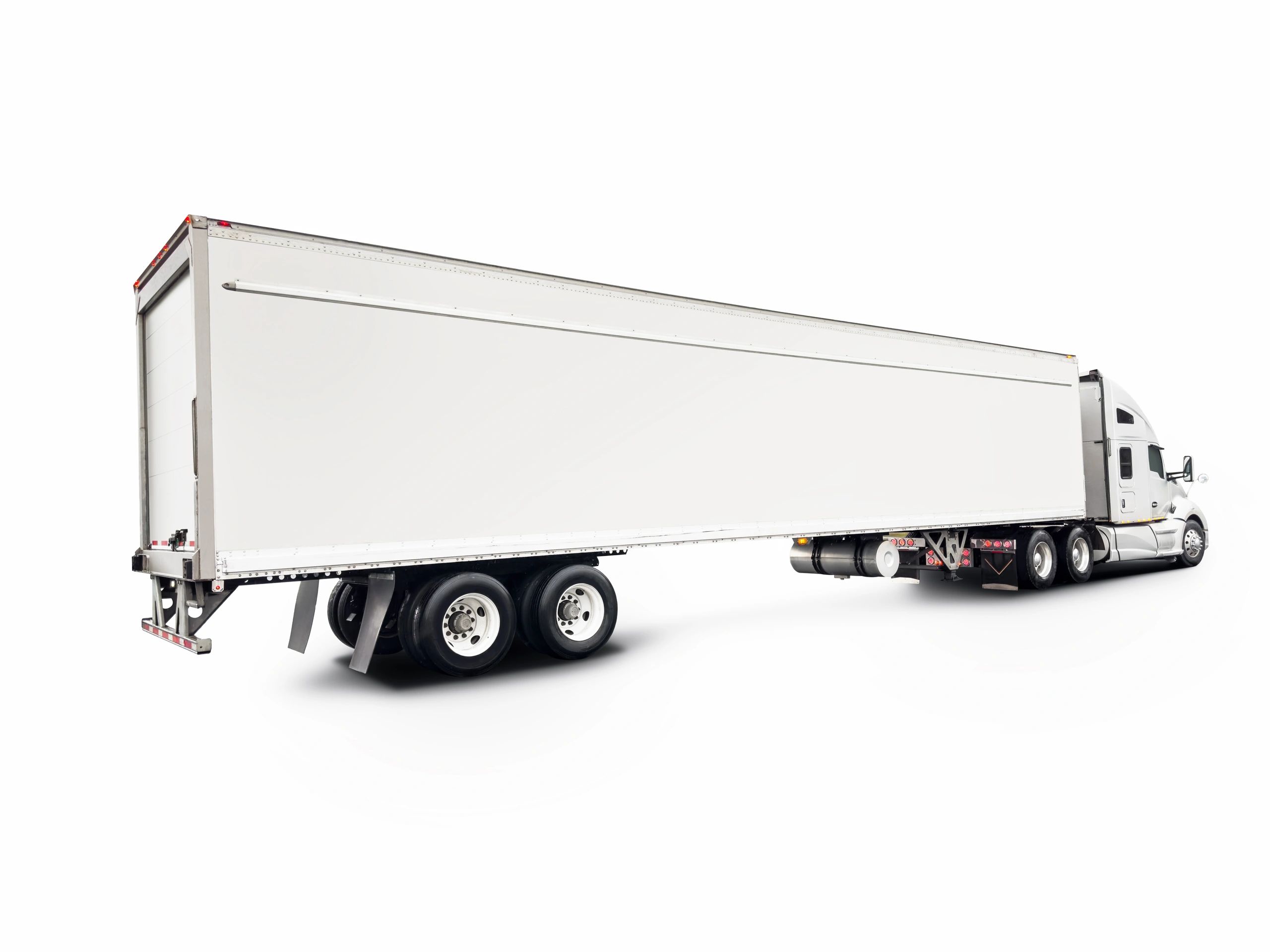 Service truck isolated on white background